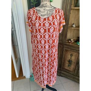 Hatley Dress Short Sleeve Orange Floral Nellie Dress